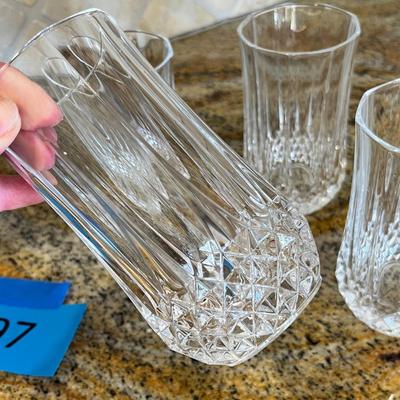 Lot 97 4 crystal water glasses