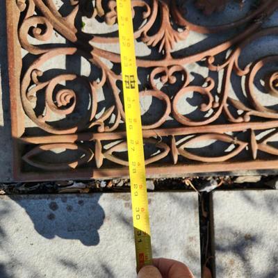 2 Heavy Rectangle Cast Iron Metal Outdoor Doormat 29'x18"