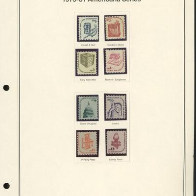 1975-81 American Series Stamp Set