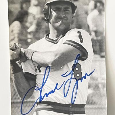 California Angels Fred Lynn signed photo