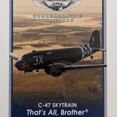 Douglas C-47 Skytrain That's All, Brother Commemorative Air Force Card