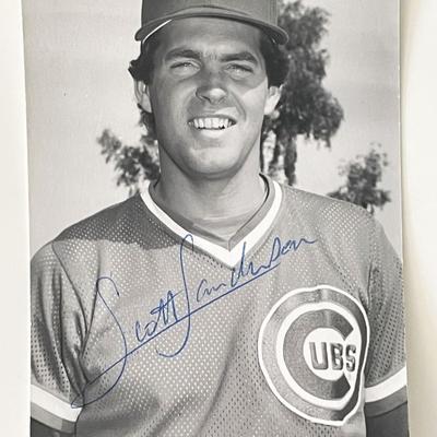 Chicago Cubs Scott Sanderson signed photo