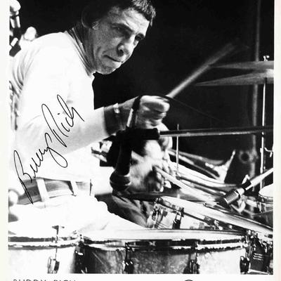 Buddy Rich signed promo photo 