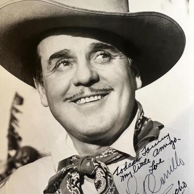 The Cisco Kid Leo Carrillo signed photo. GFA Authenticated