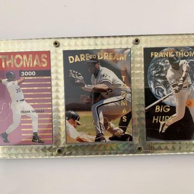 Frank Thomas Chicago White Sox Framed Facsimile Signed Baseball Card Set