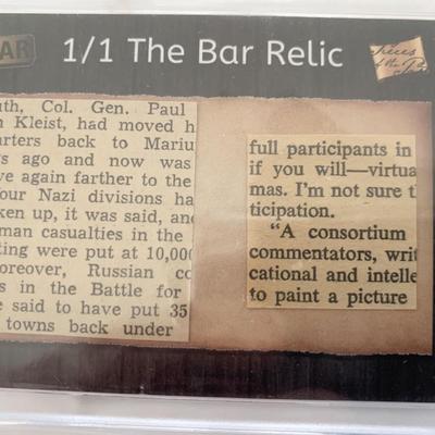 The Bar Pieces of the Past relic