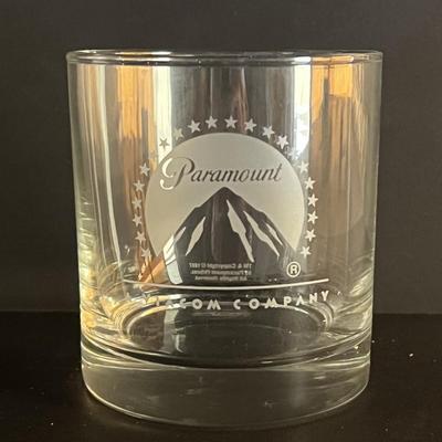 Paramount Pictures commemorative rocks glass