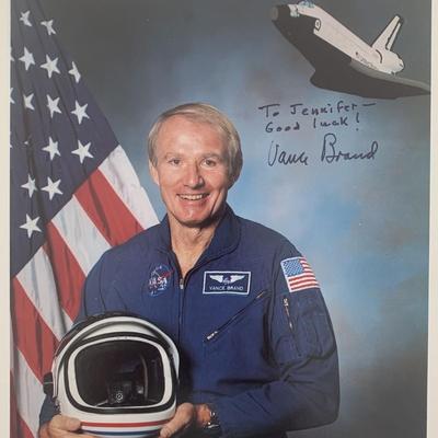 Astronaut Vance Brand signed photo
