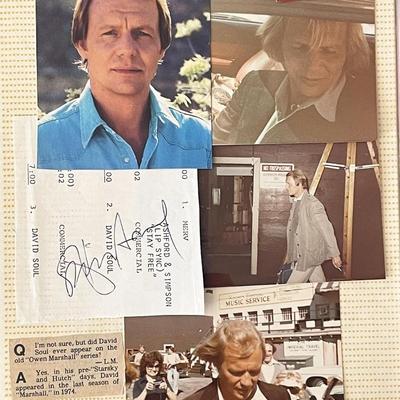 Starsky & Hutch David Soul original signature and photos