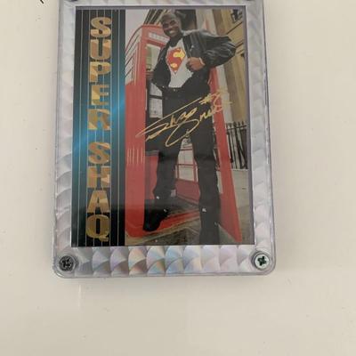 Shaquille O'Neal Super Shaq Facsimile Signed Framed Basketball  Card
