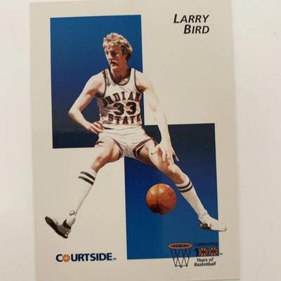 Larry Bird Courtside Basketball Card