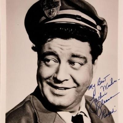Jackie Gleason signed portrait photo 