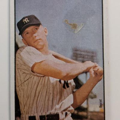 Mickey Mantle Reprint  Baseball Card