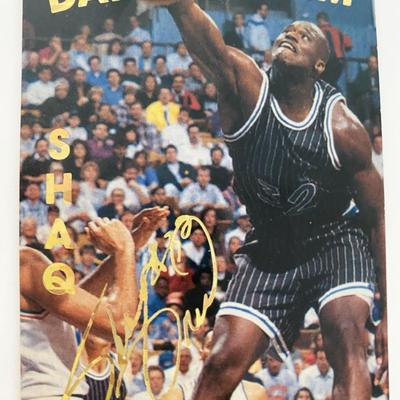 Shaq Dare to Dream Facsimile Signed Basketball Card