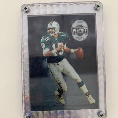 Scott Mitchell Framed Playoff Football Card