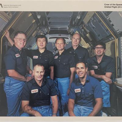 Robert Overmeyer signed photo.  Official NASA photo