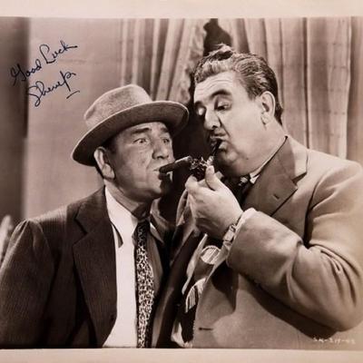 Shemp Howard signed movie still photo 