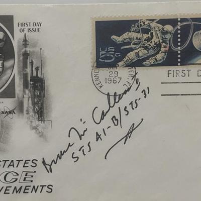 Astronaut Bruce McCandless II signed FDC