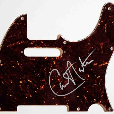 Carlos Santana signed pickguard 