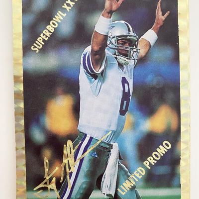 Troy Aikman Dallas Cowboys Superbowl XXVIII Limited Promo NFL Football Card 