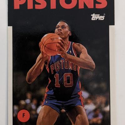 Dennis Rodman Pistons Topps Basketball Card
