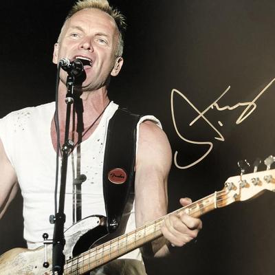 Sting signed photo