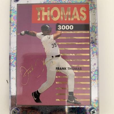 Frank Thomas 3000 Facsimile Signed Framed Baseball Card
