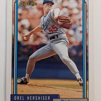 Orel Hershisher Dodgers  O-Pee-Chee Baseball Card