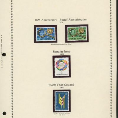 United Nations New York Stamps 1976
