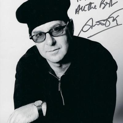 Drummer Anton Fig signed photo