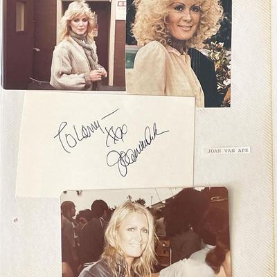 Joan Van Ark original signature and photos