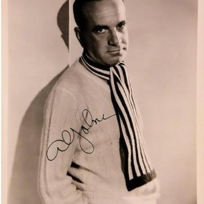 Al Jolson signed portrait photo 