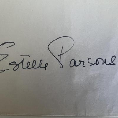 Estelle Parsons original signature
