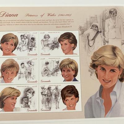 Grenada Diana Princess of Wales commemorative stamp set