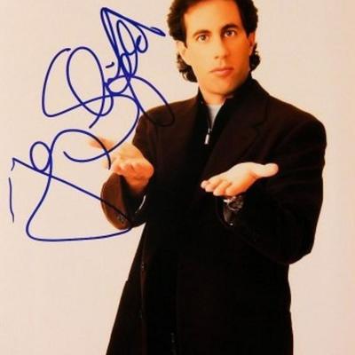 Jerry Seinfeld signed portrait photo 