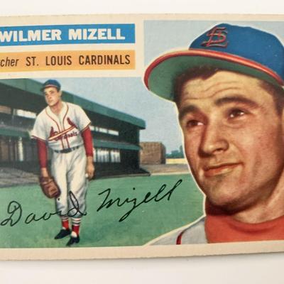 Wilmer Mizell Cardinals Facsimile Signed Baseball Card