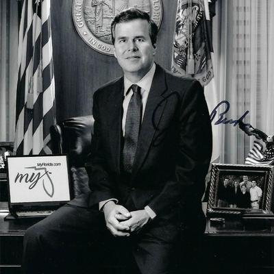 Jeb Bush signed photo