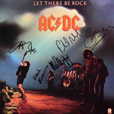 AC/DC signed Let There Be Rock album 