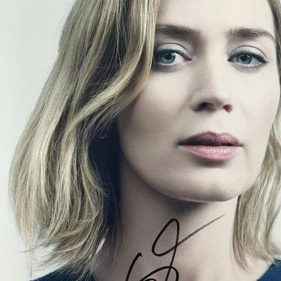 Emily Blunt signed photo
