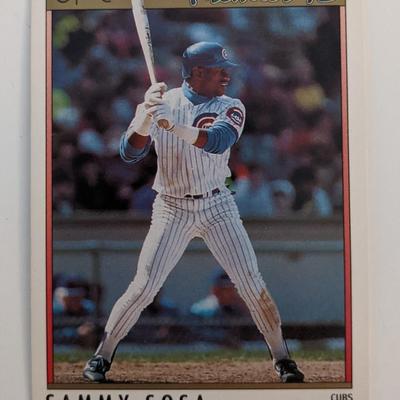 Sammy Sosa Cubs Premier '92 O-Pee-Chee Baseball Card