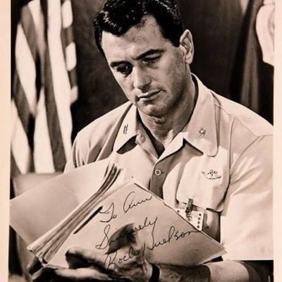 Rock Hudson signed promo photo 