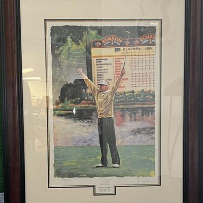 Scott Medlock/ Davis Love III signed Ryder Cup limited edition print