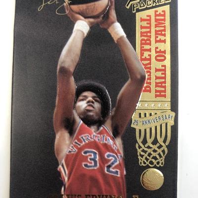 Julius Erving Hall of Fame Basketball Card 25th Anniversary