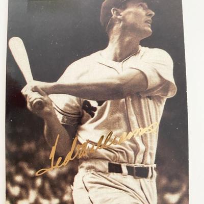 Ted Williams Red Sox  Facsimile Signed Baseball Card