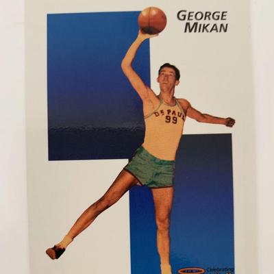 George Mikan Courtside Basketball Card