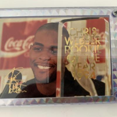 Chris Webber Rookie of the Year 1994 Facsimile Signed Framed Basketball Card