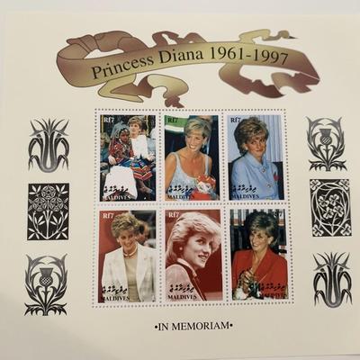 Maldives Diana Princess of Wales commemorative stamp set