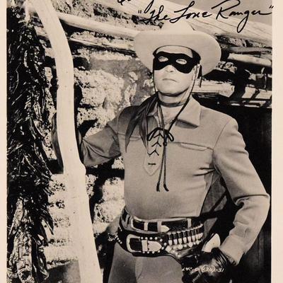 Clayton Moore signed promo photo      