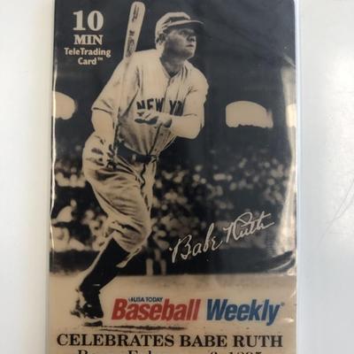 Babe Ruth Baseball Weekly TeleTrading Card