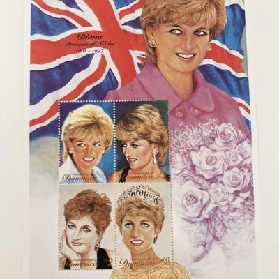 Diana Princess of Wales commemorative stamp set